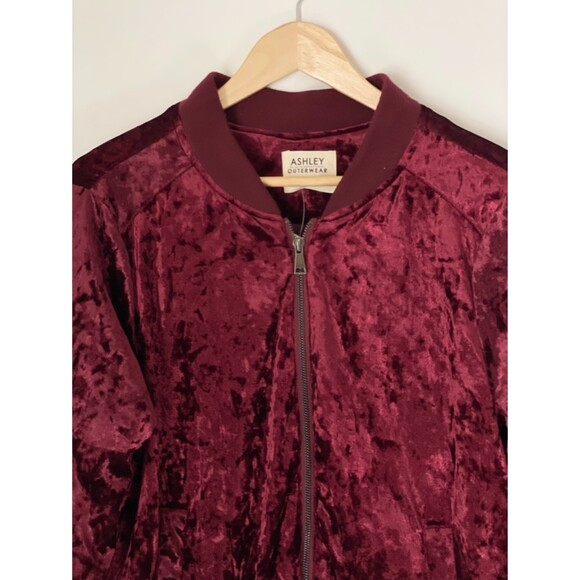 Ashley Outwear 26 International Velour Full Zip Bomber Jacket Size XL NEW - Picture 14 of 16